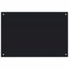 vidaXL Kitchen Backsplash Black 90 x 60 cm Tempered Glass