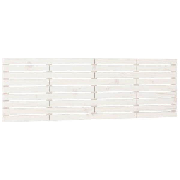 vidaXL Wall Headboard White 166x3x63 cm Solid Wood Pine