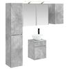 vidaXL Bathroom Cabinet Set 5 pcs Concrete Grey 43 x 16 x 62.5 cm