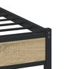 vidaXL Metal Bed Frame without Mattress Sonoma Oak 100x200 cm