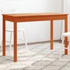 vidaXL Dining Table Wax Brown 110x55x75 cm Solid Wood Pine