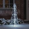 vidaXL Christmas Tree with 100 LEDs Cold White 120 cm Acrylic