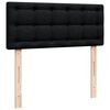 vidaXL Box Spring Bed with Mattress Black 120x190 cm Fabric
