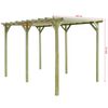 vidaXL Garden Pergola 4x2x2 m Impregnated Pinewood