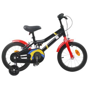 vidaXL Kids Bike 12 Inches for 2-4 Years Old Black Red