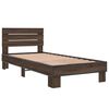 vidaXL Bed Frame without Mattress Brown Oak 100x200 cm