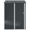 vidaXL Garden Sheds Anthracite 153.5 x 86 x 200 cm Metal