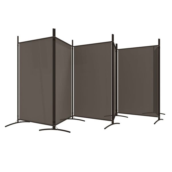 vidaXL 6-Panel Room Divider Anthracite 520x180 cm Fabric