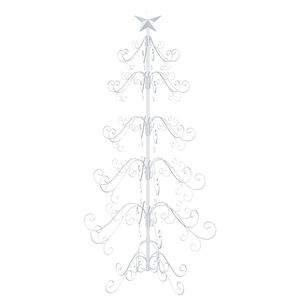 vidaXL Metal Christmas Tree with Spiral Stand KUOPIO 150 cm Steel
