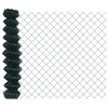 vidaXL Fence Post Green 25 x 1.4 m (60 x 60 mm mesh) Steel and PVC