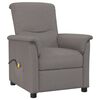 vidaXL Massage Chair Taupe Fabric