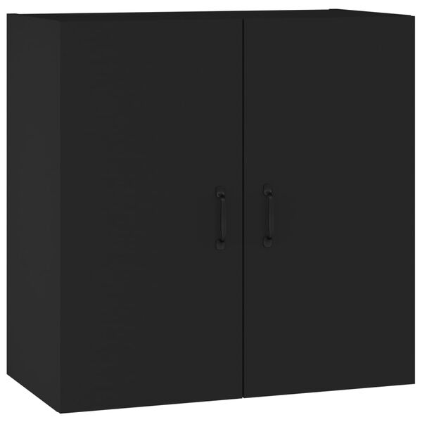 vidaXL Wall Cabinet Black 60x31x60 cm Engineered Wood