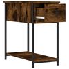 vidaXL Bedside Cabinet Smoked Oak 30x60x60 cm Engineered Wood
