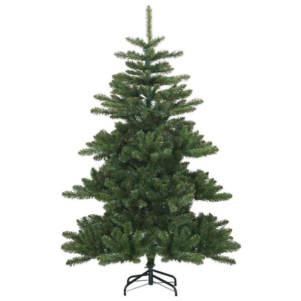 vidaXL Artificial Hinged Christmas Tree Green 150 cm PVC and Steel