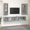 vidaXL 5 Piece TV Cabinet Set Grey Sonoma Engineered Wood