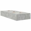 vidaXL Storage Bed Frame Concrete Grey 90 x 190 cm Engineered Wood