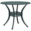 vidaXL Garden Table Green &Oslash;90x75 cm Cast Aluminium