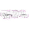 vidaXL 11 Piece Garden Sofa Set Solid Wood Pine