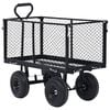 vidaXL Garden Hand Trolley Black 350 kg