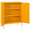 vidaXL Storage Cabinet Mustard Yellow 80x35x101.5 cm Steel