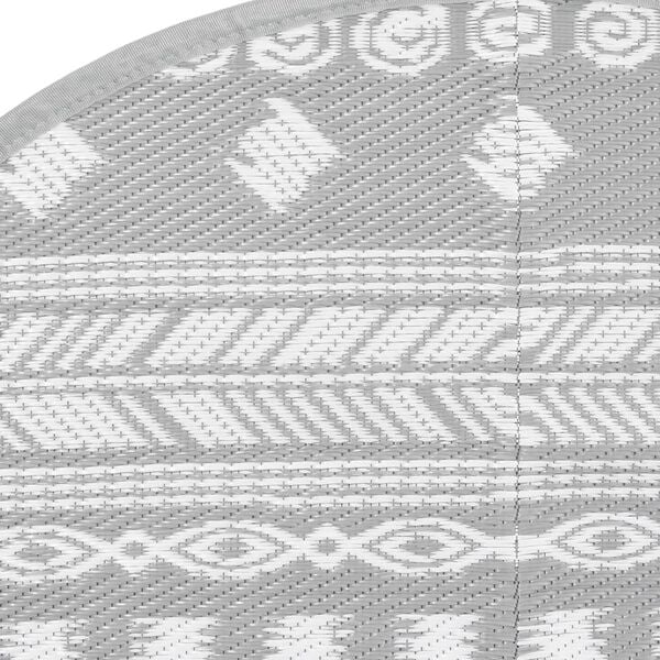 vidaXL Outdoor Carpet ARAKIL Grey &Oslash;160 cm PP