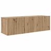 vidaXL TV Cabinet Set with Drawer 4 pcs Artisan Oak Engineered Wood