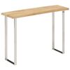 vidaXL Console Table with Live Edge 105x33x76 cm Solid Wood Mango