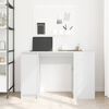 vidaXL Desk White 120x42x76 cm Engineered Wood