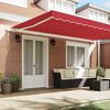 vidaXL Retractable Awning Red 500 x 300 cm Fabric and Metal