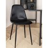 Venture Home Dining Chairs 2 pcs Polar Leather-look Black