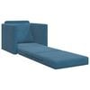 vidaXL Sofa Bed Blue 74 x 77 x 81 cm Velvet