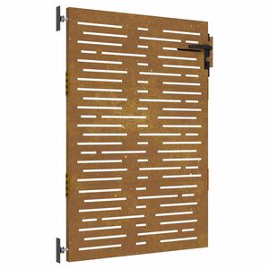 vidaXL Garden Gate 85 x 150 cm Powder-coated steel Black Lockable