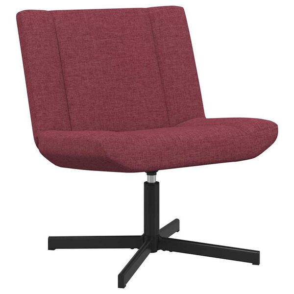 vidaXL Swivel Chair Wine Red 63 x 75 x 76 cm Fabric