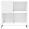 vidaXL Record Cabinet White 84.5x38x89 cm Engineered Wood