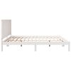 vidaXL Extra Long Bed Frame without Mattress White 180x220 cm Solid Wood
