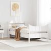 vidaXL Bed Frame with Headboard White 90x190 cm Single Solid Wood Pine