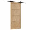 vidaXL Sliding Door ORKDAL Natural and Black 93 x 211 cm