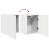 vidaXL TV Cabinet Set 3 pcs High Gloss White Engineered Wood