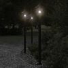vidaXL Outdoor Floor Lamp Black 120 cm Stainless Steel