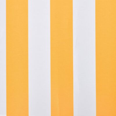 vidaXL Awning Top Sunshade Canvas Orange & White 350x250 cm