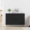 vidaXL Sideboard with Drawer Black 102 x 35 x 60 cm Engineered wood