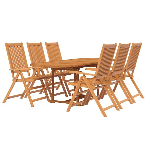 vidaXL 9 Piece Garden Dining Set Solid Wood Acacia