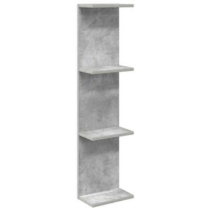 vidaXL Wall Shelf Concrete Grey 25 x 15 x 100 cm Engineered Wood