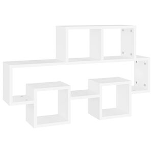 vidaXL Wall Shelf | White | Engineered wood | 82 x 15 x 51 cm | Car Shelf