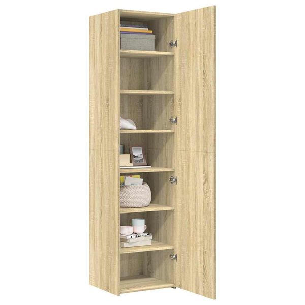 vidaXL Highboard Sonoma Oak 45x42.5x185 cm Engineered Wood