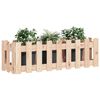vidaXL Garden Raised Bed with Fence Design 100x30x30 cm Solid Wood Pine