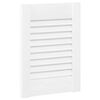 vidaXL Cabinet Doors Louvred Design 4 pcs White 39.5x29.5 cm