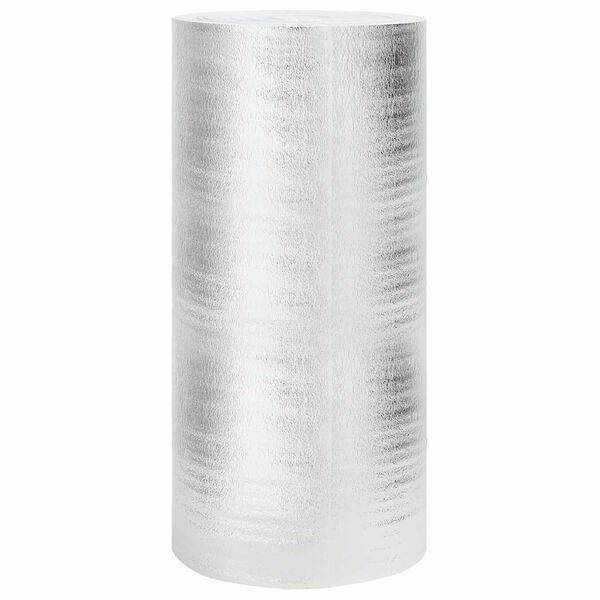 vidaXL Radiator Heat Reflector Silver 15 x 1 m Polyethylene