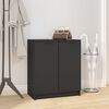 vidaXL Shoe Cabinet Black 59x35x70 cm Engineered Wood