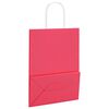 vidaXL Paper Bags 50 pcs with Handles Pink 21x11x28 cm